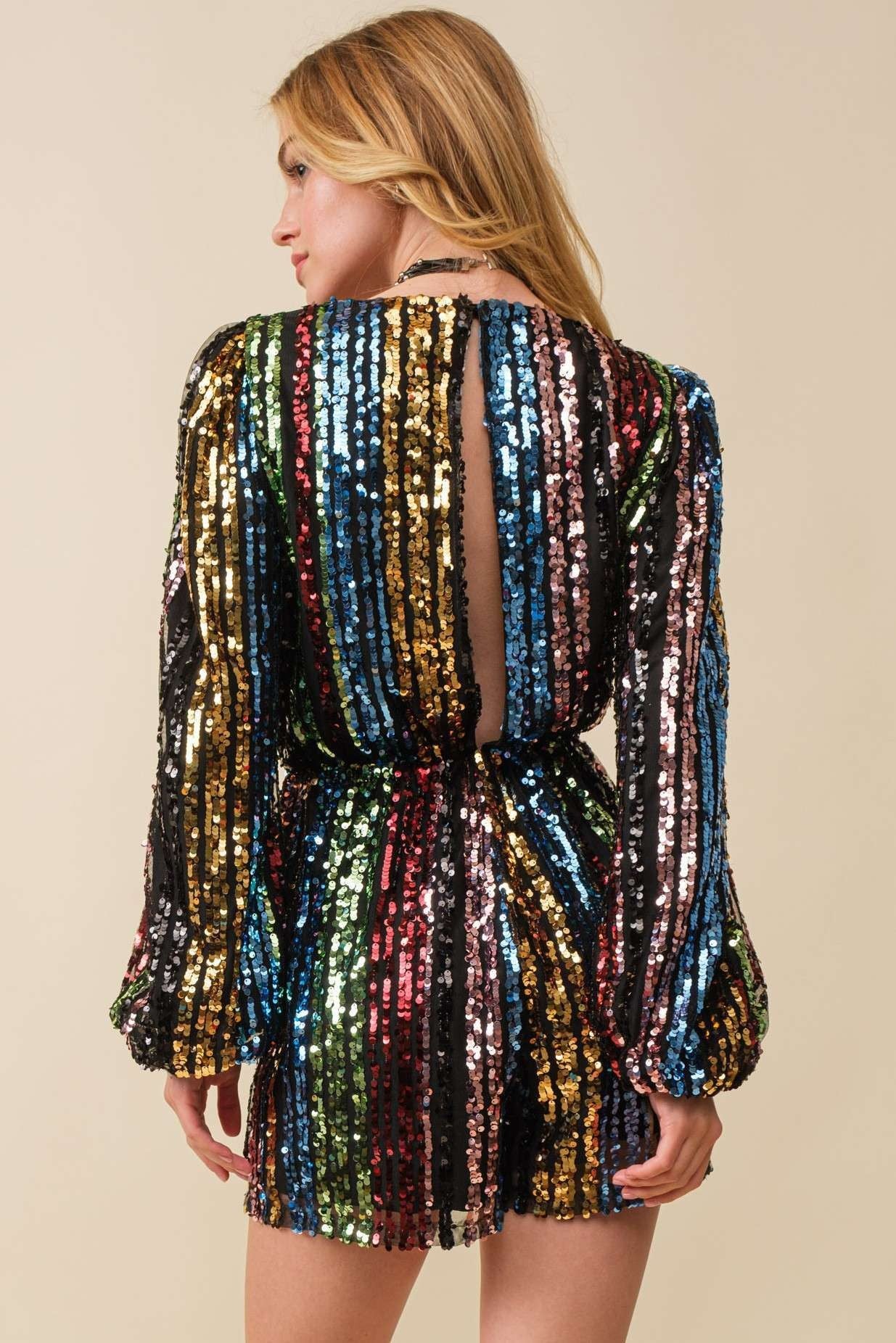 Sequin Holiday Romper