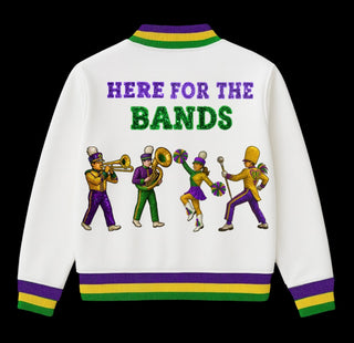 Here for the Bands Sequin Mardi Gras Jacket