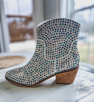 Mardi Gras Rhinestone boots 