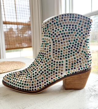 Mardi Gras Rhinestone boots 