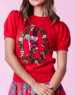 Sequin Nutcracker Holiday sweater