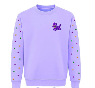 Mardi Gras Sequin Geaux Cup Sweatshirt