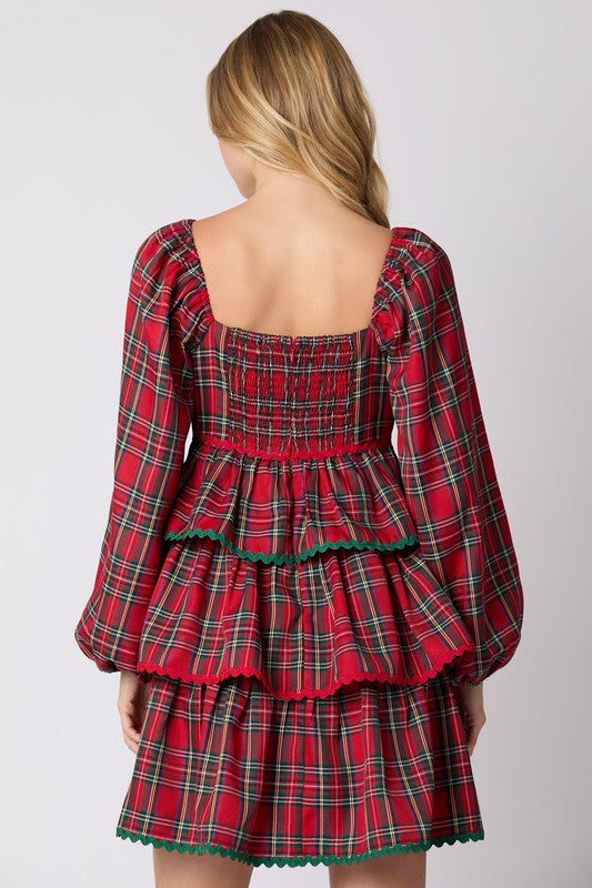 Plaid Christmas Dress