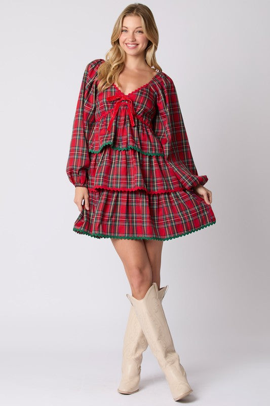 Plaid Christmas Dress