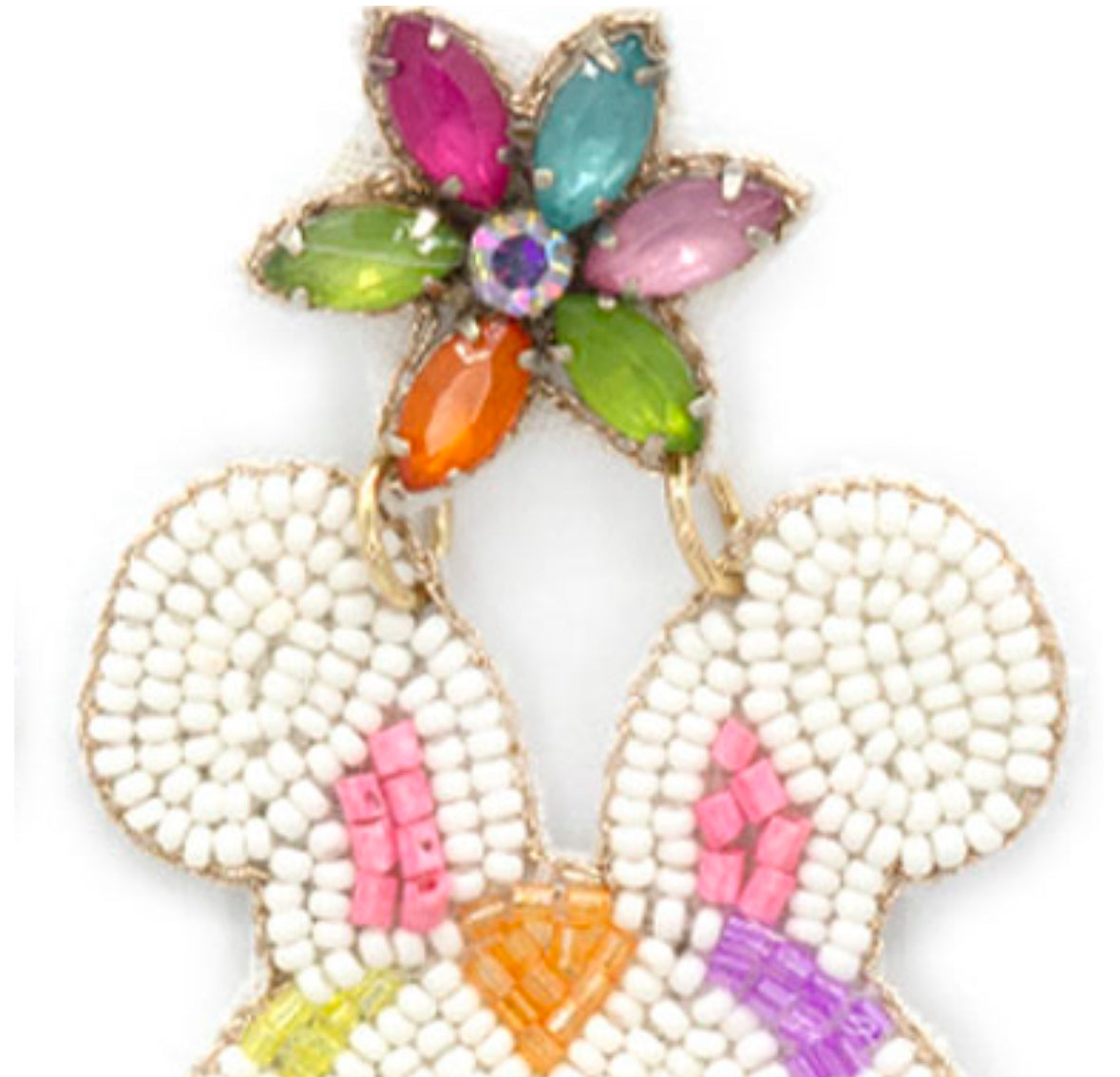 Easter Bunny Beaded Earrings