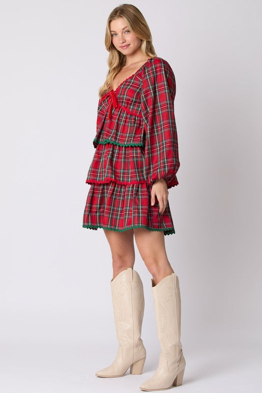 Plaid Christmas Dress