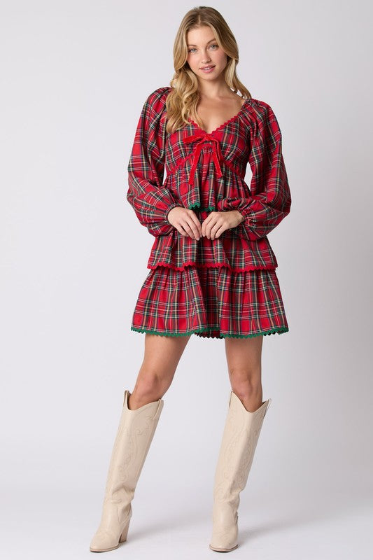 Plaid Christmas Dress