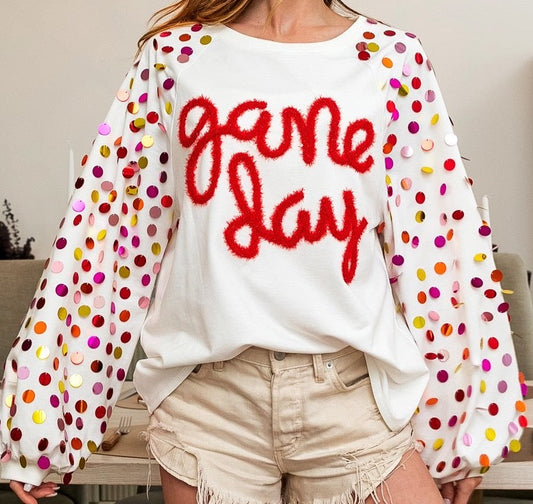 Pink Preppy Mascot Indians Game Day Shirt Sequin Game Chiefs