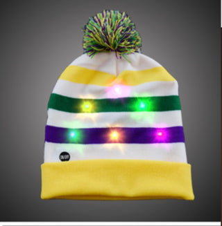 Light up Mardi Gras Beanies Set of 25