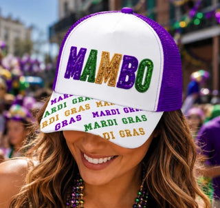 mambo sequin mardi gras hat
