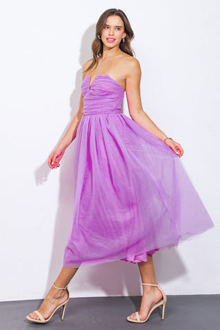 Tulle Midi Dress 