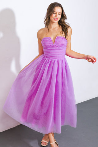 Tulle Midi Dress 