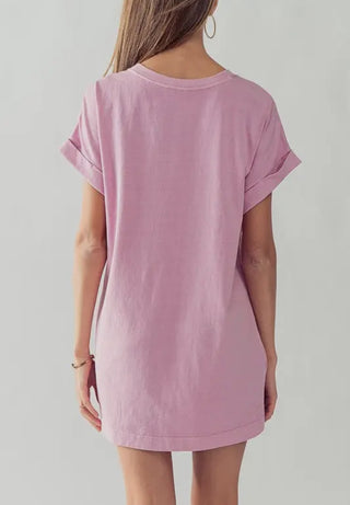 Tee Shirt Dress with Pockets 