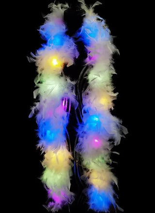 Light up Feather Boas Set of 30