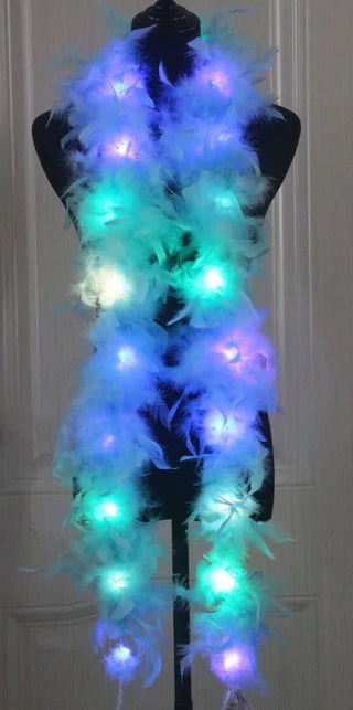 Light up Feather Boas Set of 30