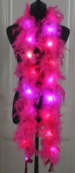 Light up Feather Boas Set of 30