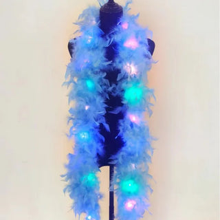 Light up Feather Boas Set of 30