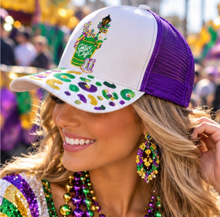 Geaux Cup Sequin Mardi Gras Hat