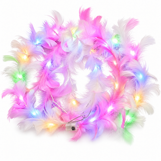 Light Up Feather Headbands Set of 50