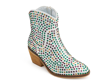 Mardi Gras Rhinestone boots 