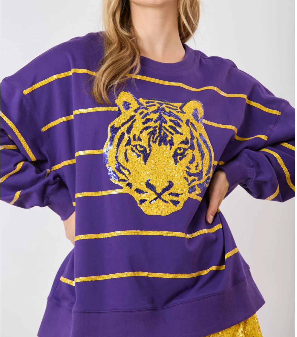 Tiger Sequin Sweater