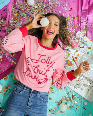 jolly but twisted christmas top