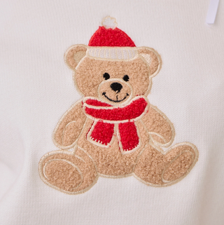 Teddy Bear Holiday Sweater Top -