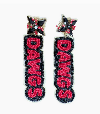 dawgs beaded earrings