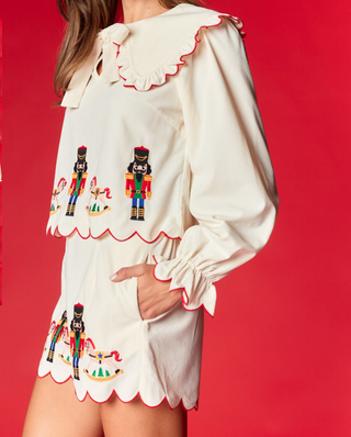 Nutcracker Embroidered Set