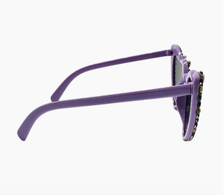 Mardi Gras Heart Shaped Mambo Queen Sunglasses