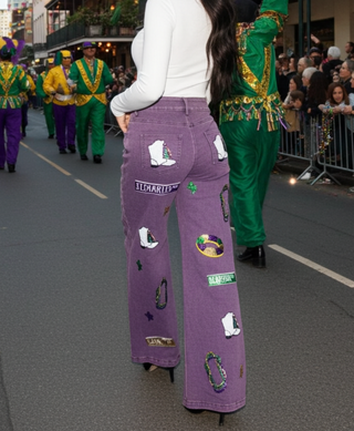 Mardi Gras Sequin Jeans