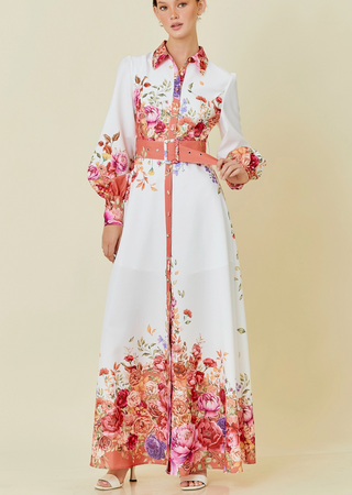 Floral Print Maxi Dress