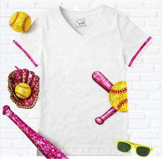 sequin softball shirt