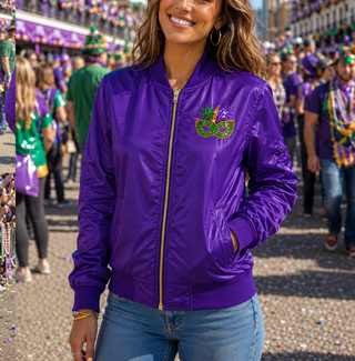 Mardi Gras Sequin Bead Tree Jacket