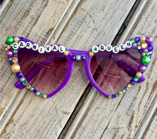 Carnival Queen Mardi Gras Sunglasses