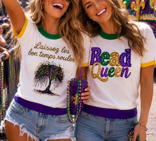 Bead Queen Sequin Sweater Top