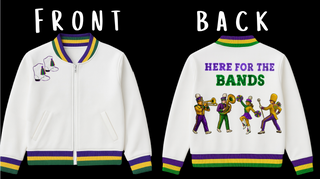 Here for the Bands Sequin Mardi Gras Jacket