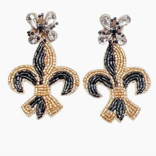saints football earrings