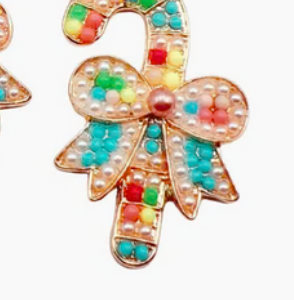 Candy Cane Christmas  Earrings