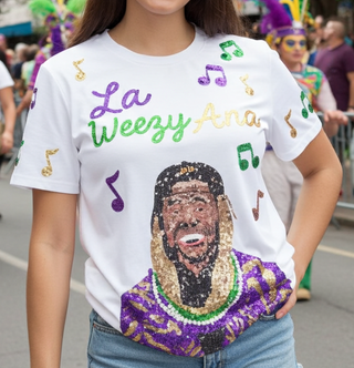 la weezy ana mardi gras shirt