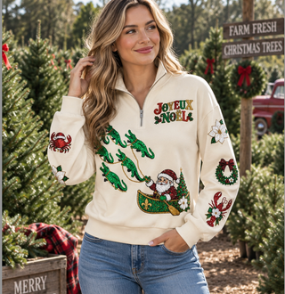 Cajun Santa Christmas Sweatshirt