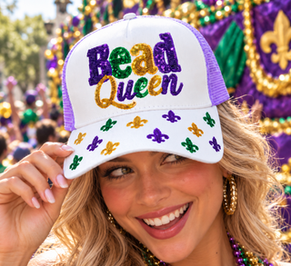 Bead Queen Sequin Mardi Gras Hat