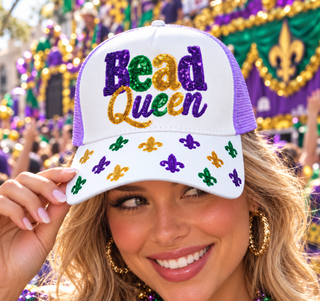 Bead Queen Sequin Mardi Gras Hat