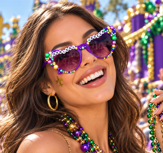 Carnival Queen Mardi Gras Sunglasses