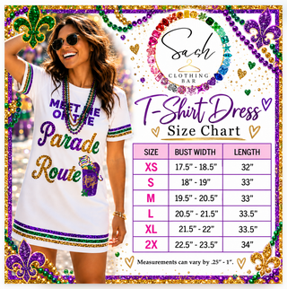 Mardi Gras Meet me On the Parade Route Sequin Dress