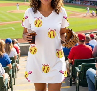 Sequin softball dress