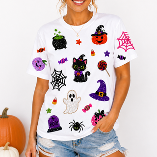 Sequin women’s Halloween shirt 