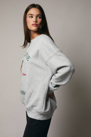 Mistletoe Mimosa Holiday Champagne Sweatshirt