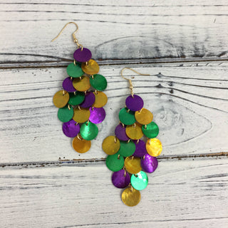 Mardi Gras earrings 