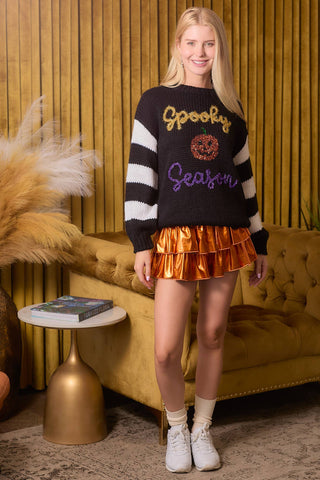 Halloween Spooky Season Chunky Sweater Knit 